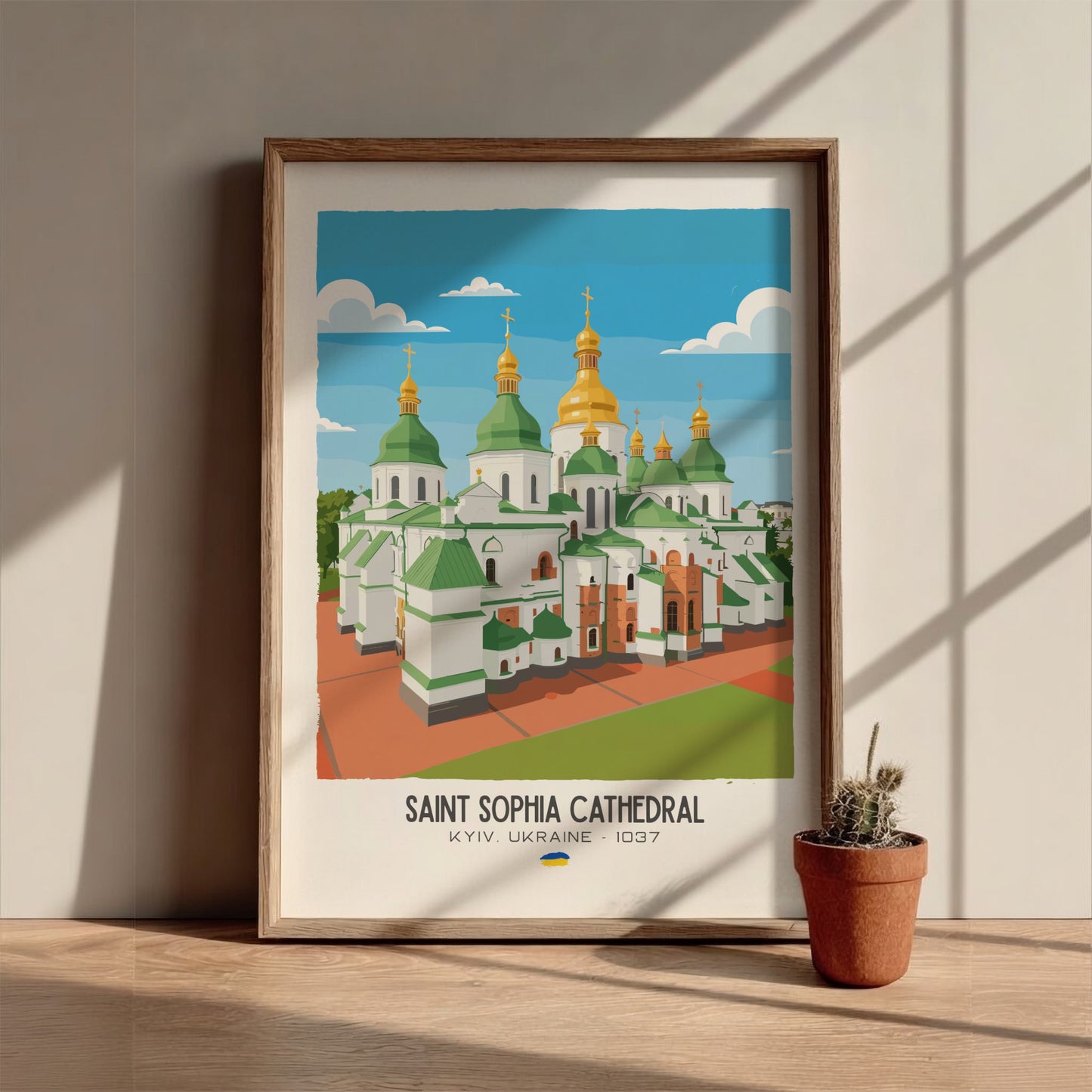 Saint Sophia Cathedral Kyiv Art - The Golden Dome Masterpiece Wall Print