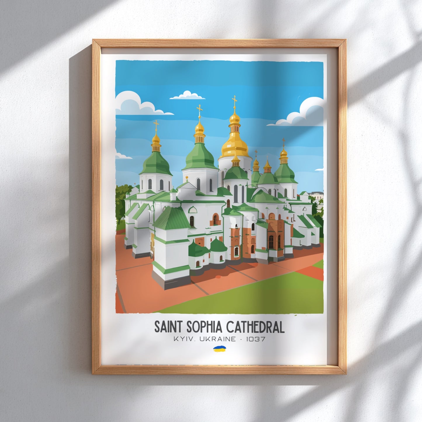Saint Sophia Cathedral Kyiv Art - The Golden Dome Masterpiece Wall Print