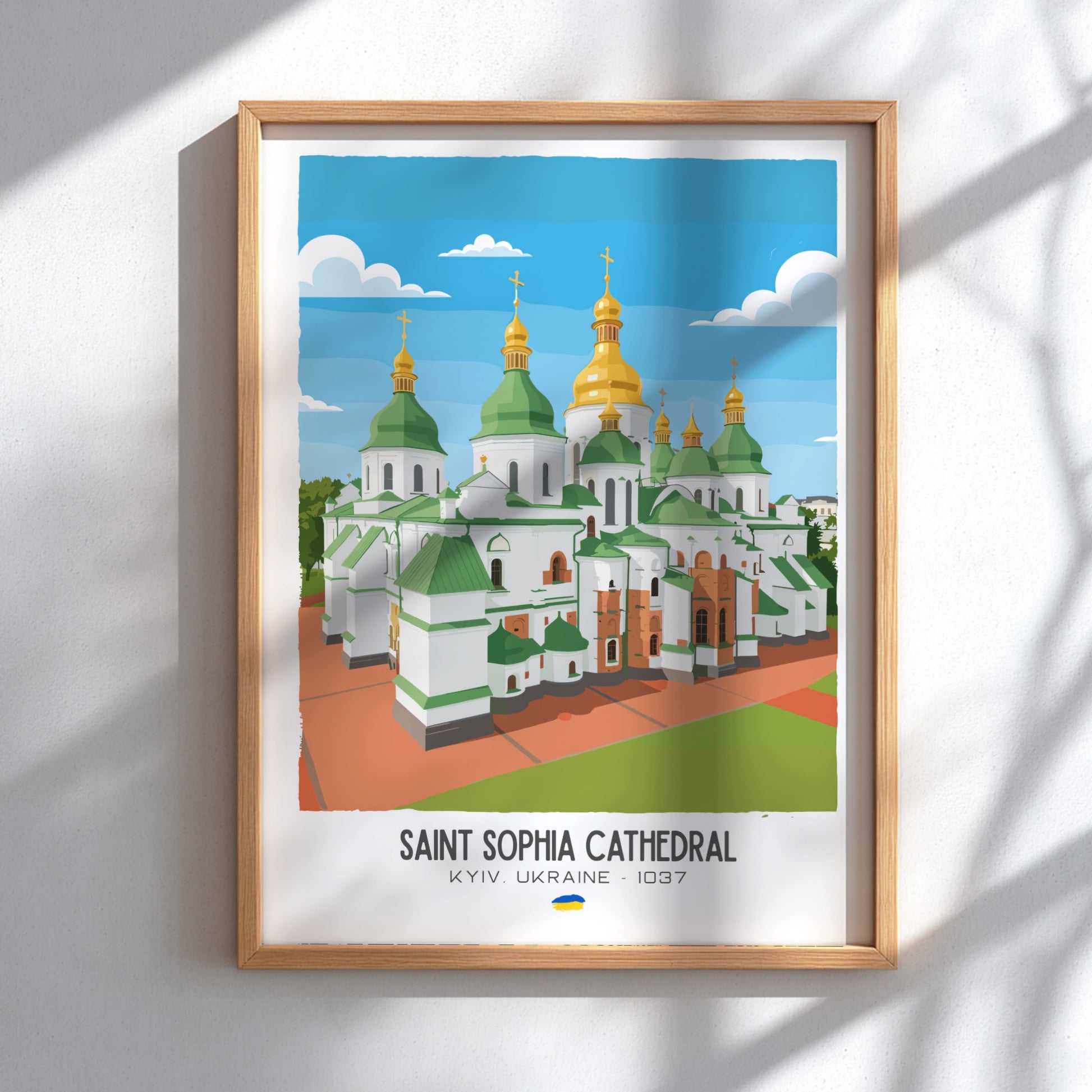Saint Sophia Cathedral Kyiv Art - The Golden Dome Masterpiece Wall Print