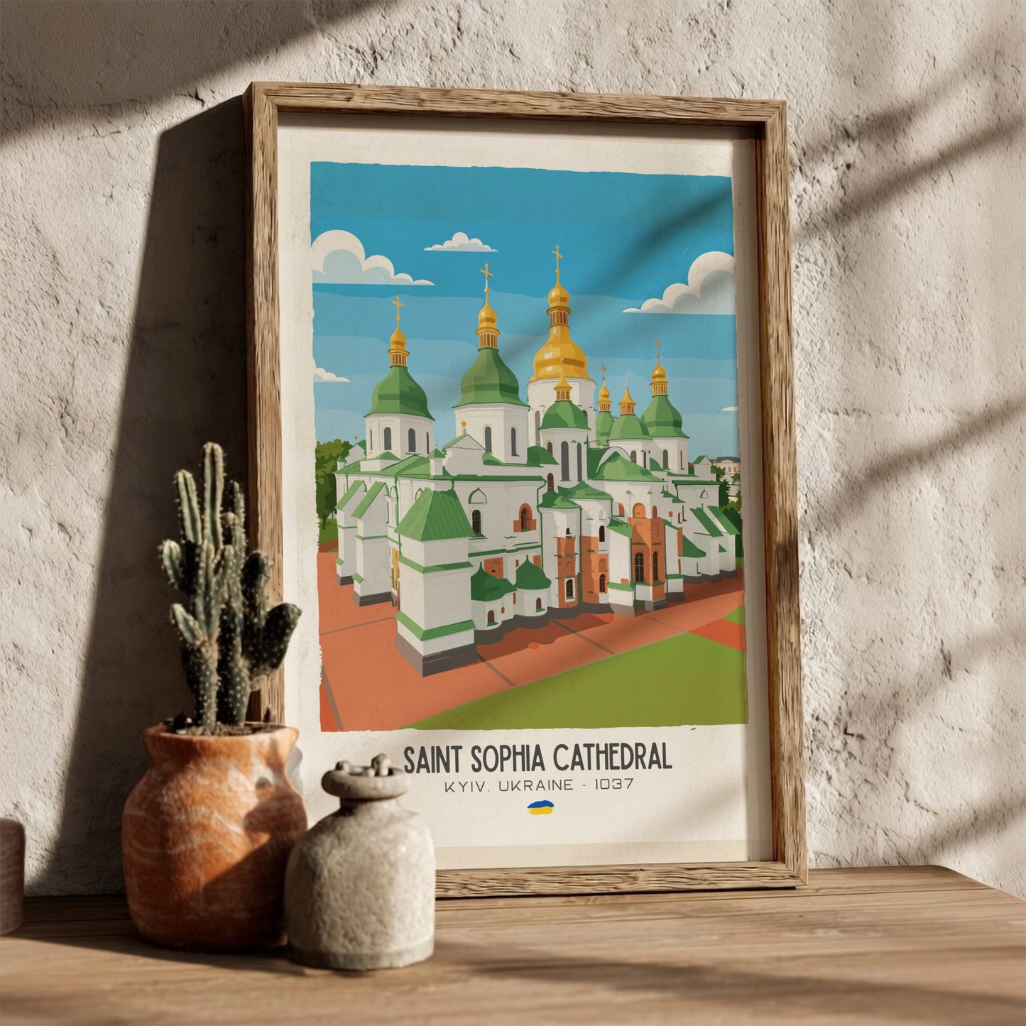 Saint Sophia Cathedral Kyiv Art - The Golden Dome Masterpiece Wall Print