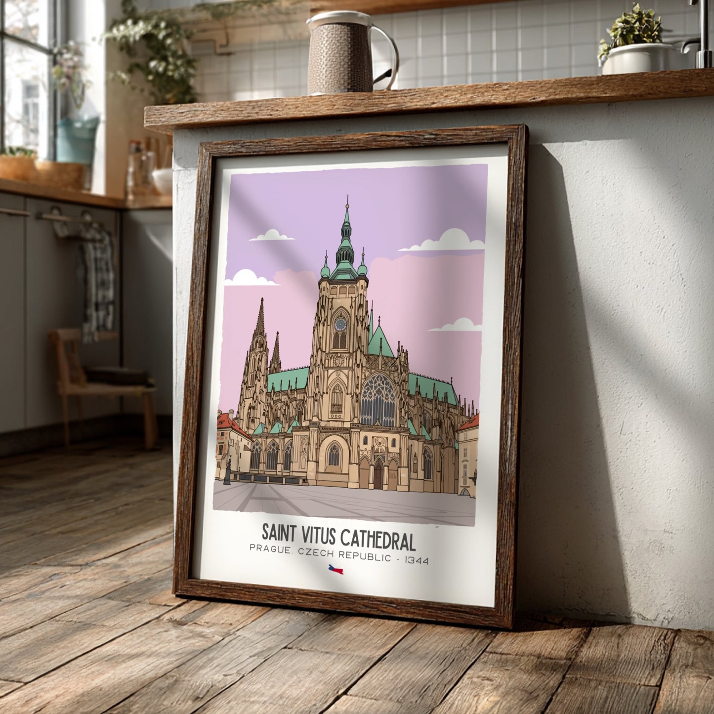 Saint Vitus Cathedral Art - The Gothic Spires Masterpiece Wall Print