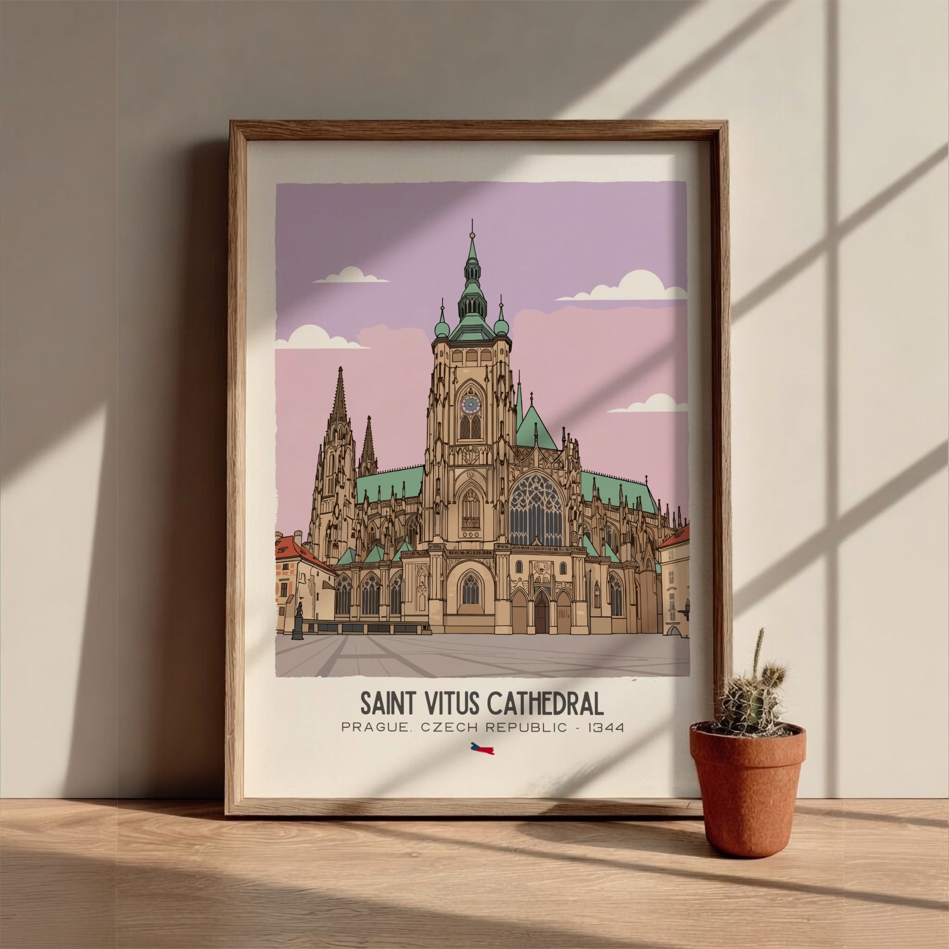 Saint Vitus Cathedral Art - The Gothic Spires Masterpiece Wall Print