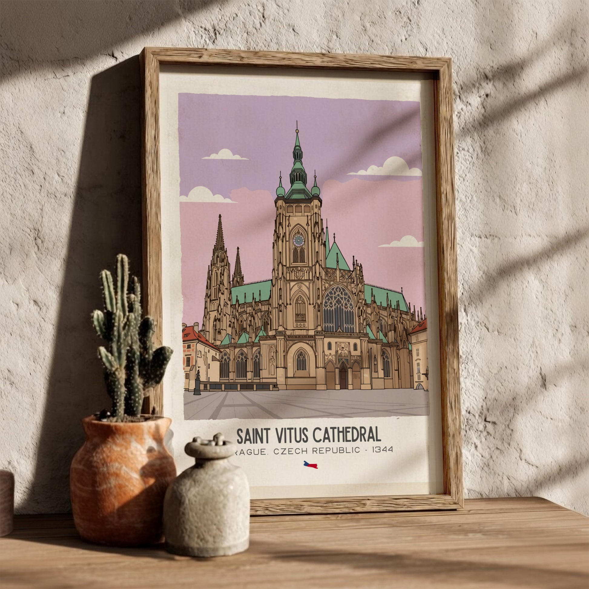 Saint Vitus Cathedral Art - The Gothic Spires Masterpiece Wall Print