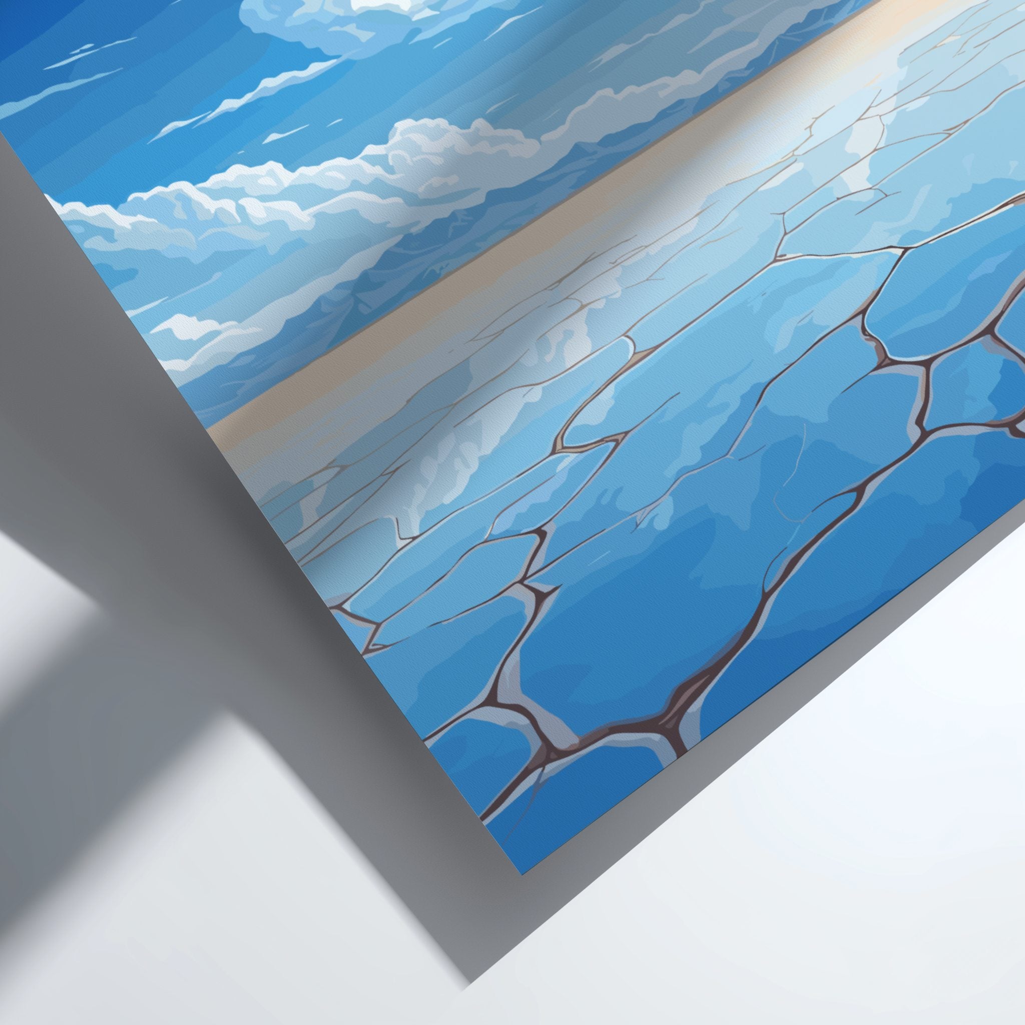 South America SALAR DE UYUNI PRINT - RETRO ARTWORK