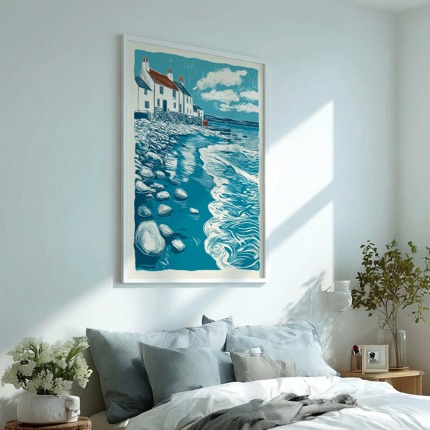 Salt Air Poster - Coastal Breeze & Ocean Vibes Wall Art Print
