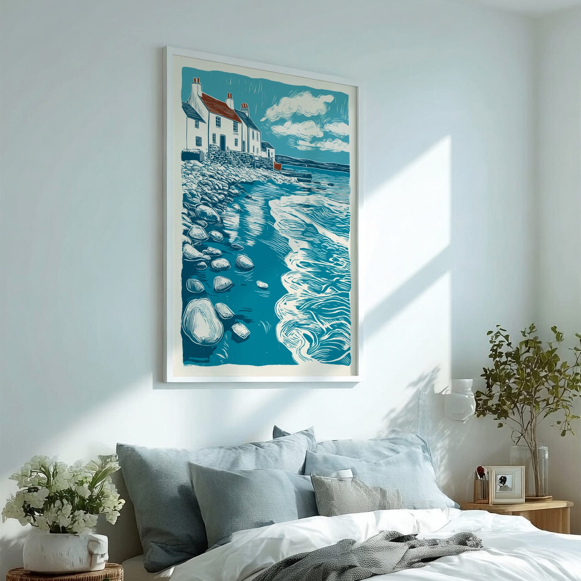 Salt Air Poster - Coastal Breeze & Ocean Vibes Wall Art Print