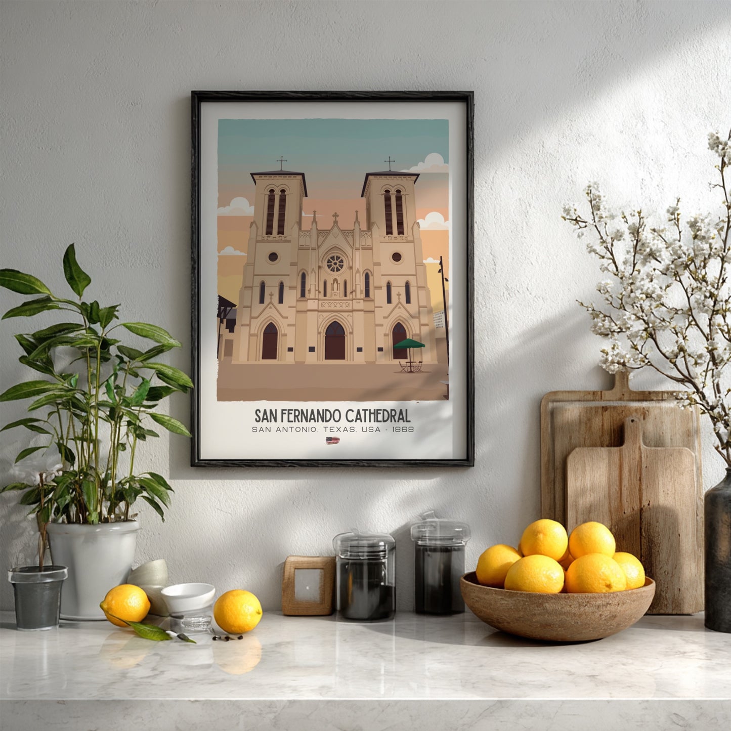 San Fernando Cathedral San Antonio Art - The Heritage Masterpiece Wall Print