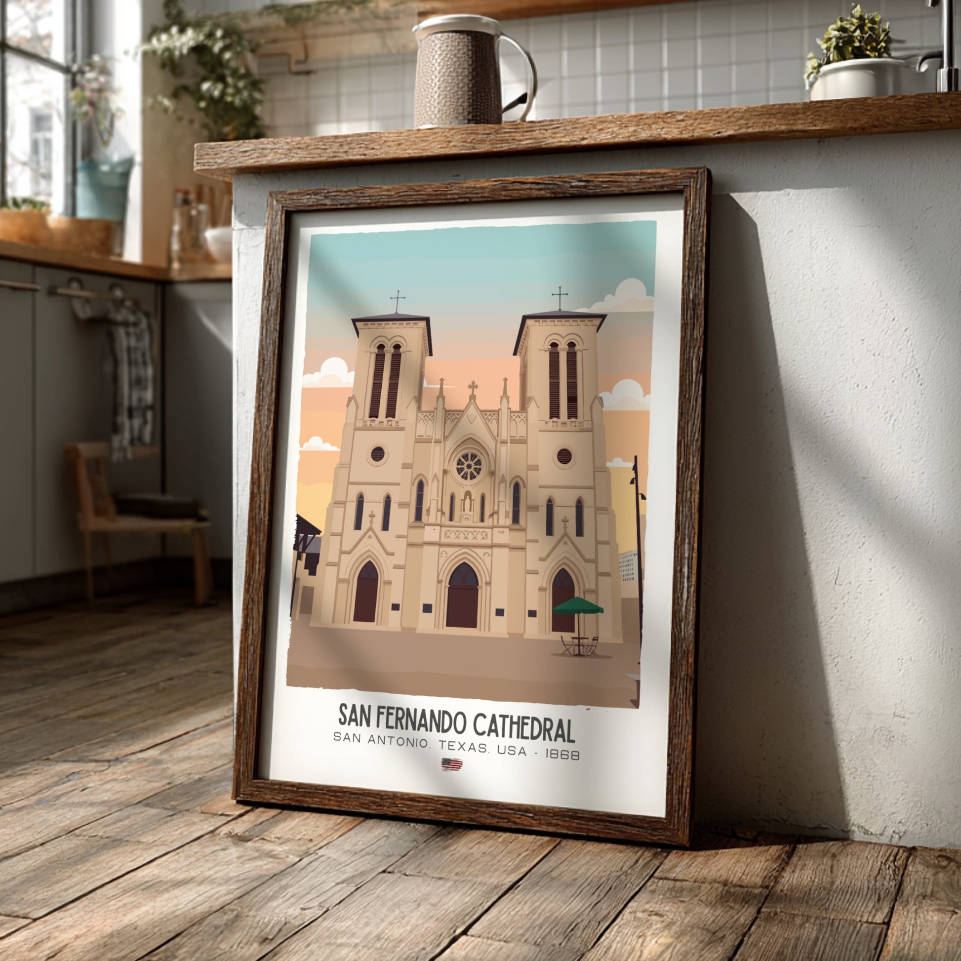 San Fernando Cathedral San Antonio Art - The Heritage Masterpiece Wall Print