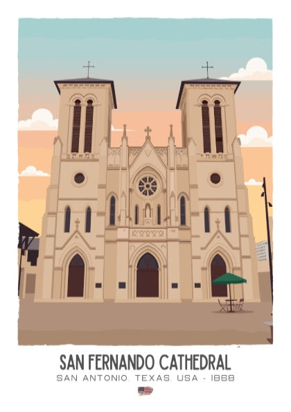 San Fernando Cathedral San Antonio Art - The Heritage Masterpiece Wall Print