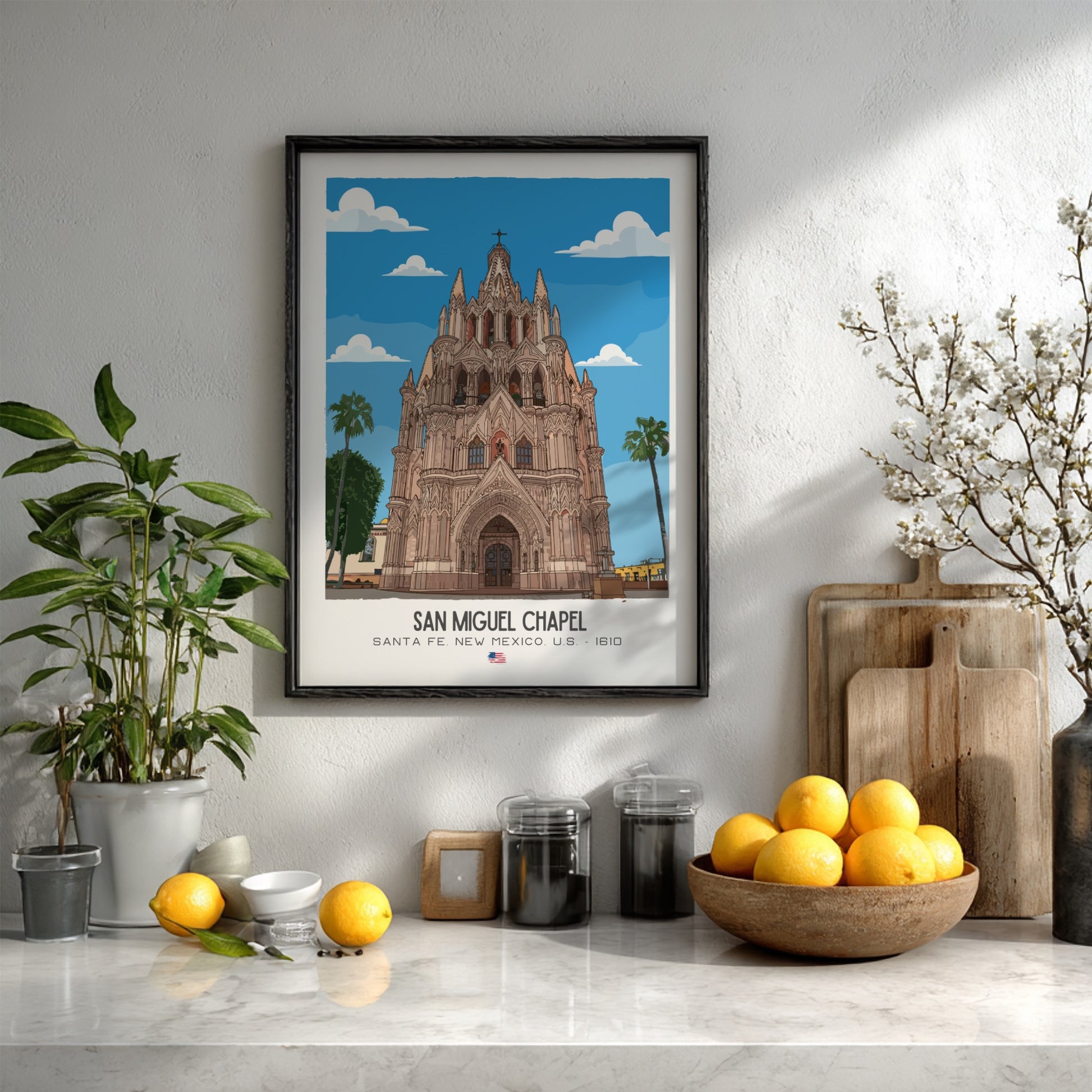 San Miguel Church Santa Fe Art - The "Oldest Church" Masterpiece Wall Print