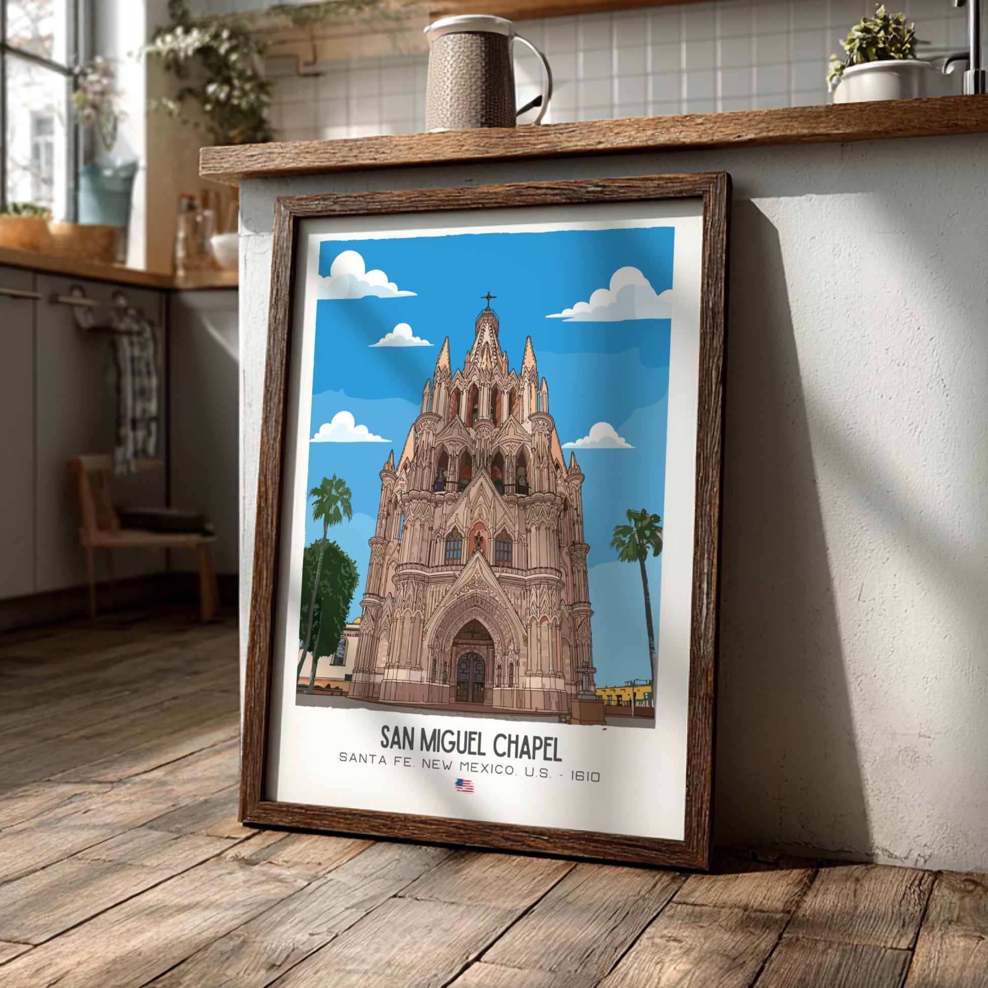 San Miguel Church Santa Fe Art - The "Oldest Church" Masterpiece Wall Print
