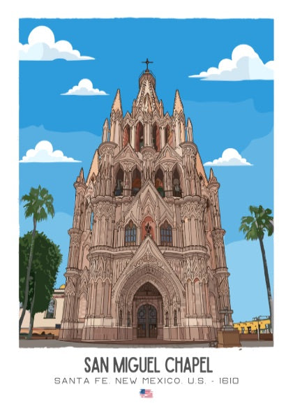 San Miguel Church Santa Fe Art - The "Oldest Church" Masterpiece Wall Print