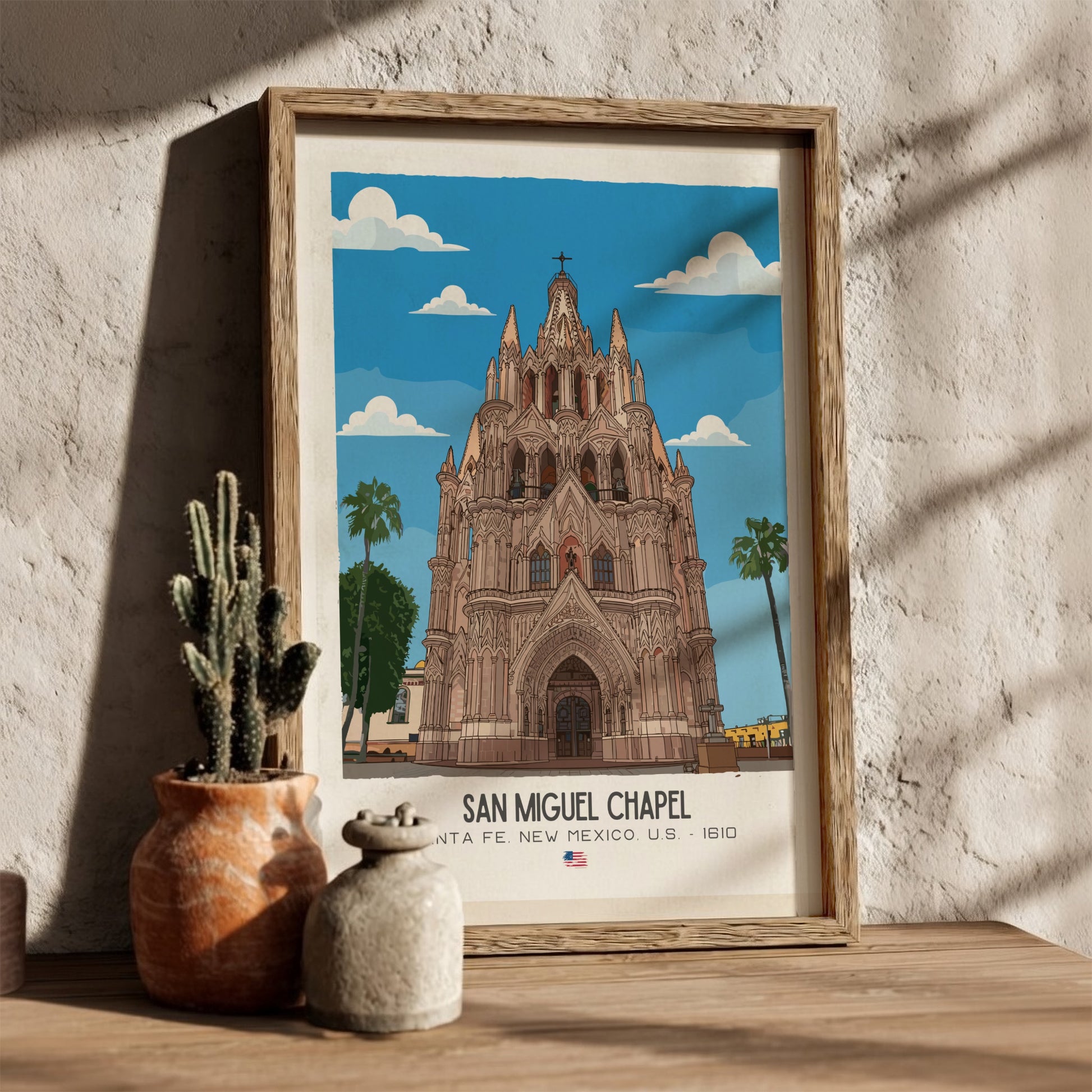 San Miguel Church Santa Fe Art - The "Oldest Church" Masterpiece Wall Print