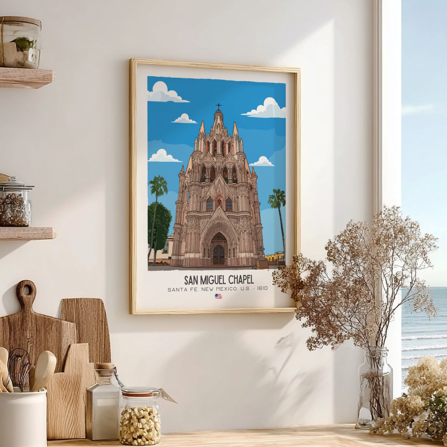 San Miguel Church Santa Fe Art - The "Oldest Church" Masterpiece Wall Print
