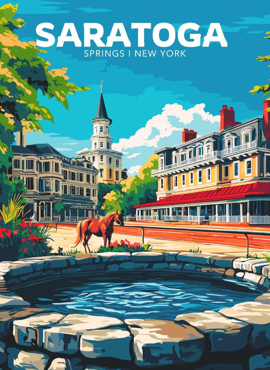 North AmericaSARATOGA POSTER - SARATOGA SPRINGS ARTWORK