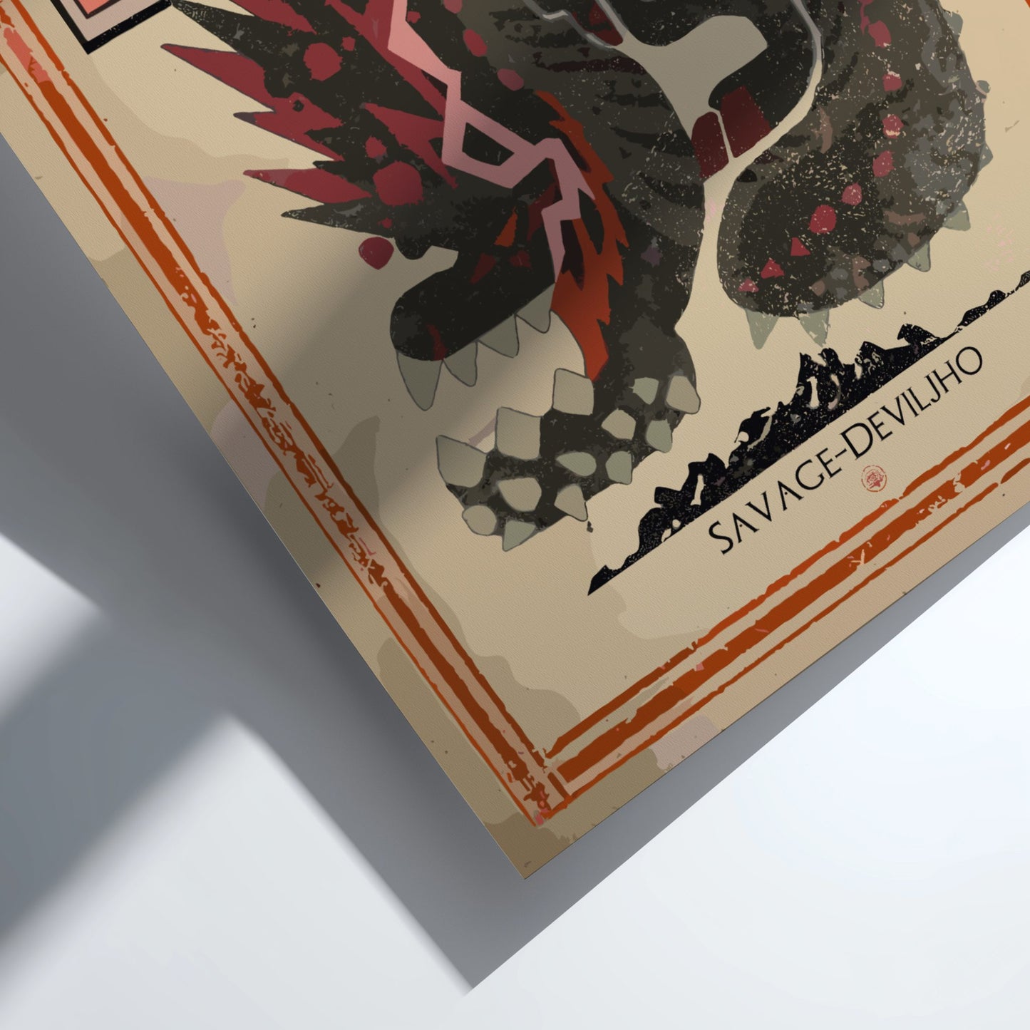 Savage Deviljho Poster - Monster Hunter Wall Art Print