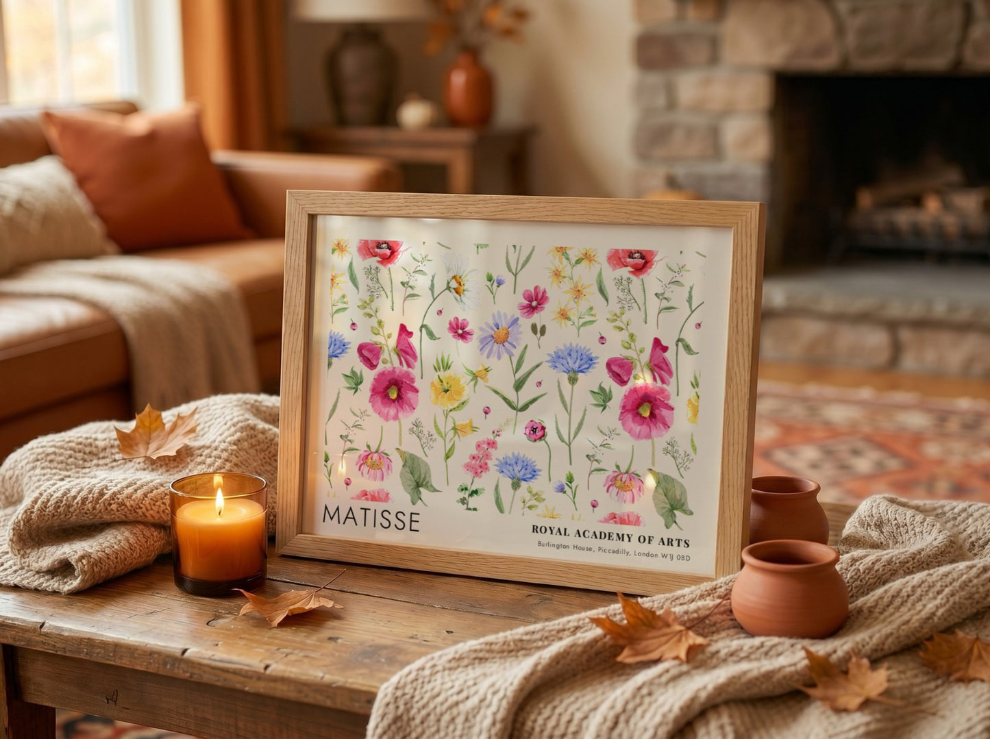 Scarlet Poppies at Midnight poster featuring vibrant flowers in soft colors, perfect for floral wall art