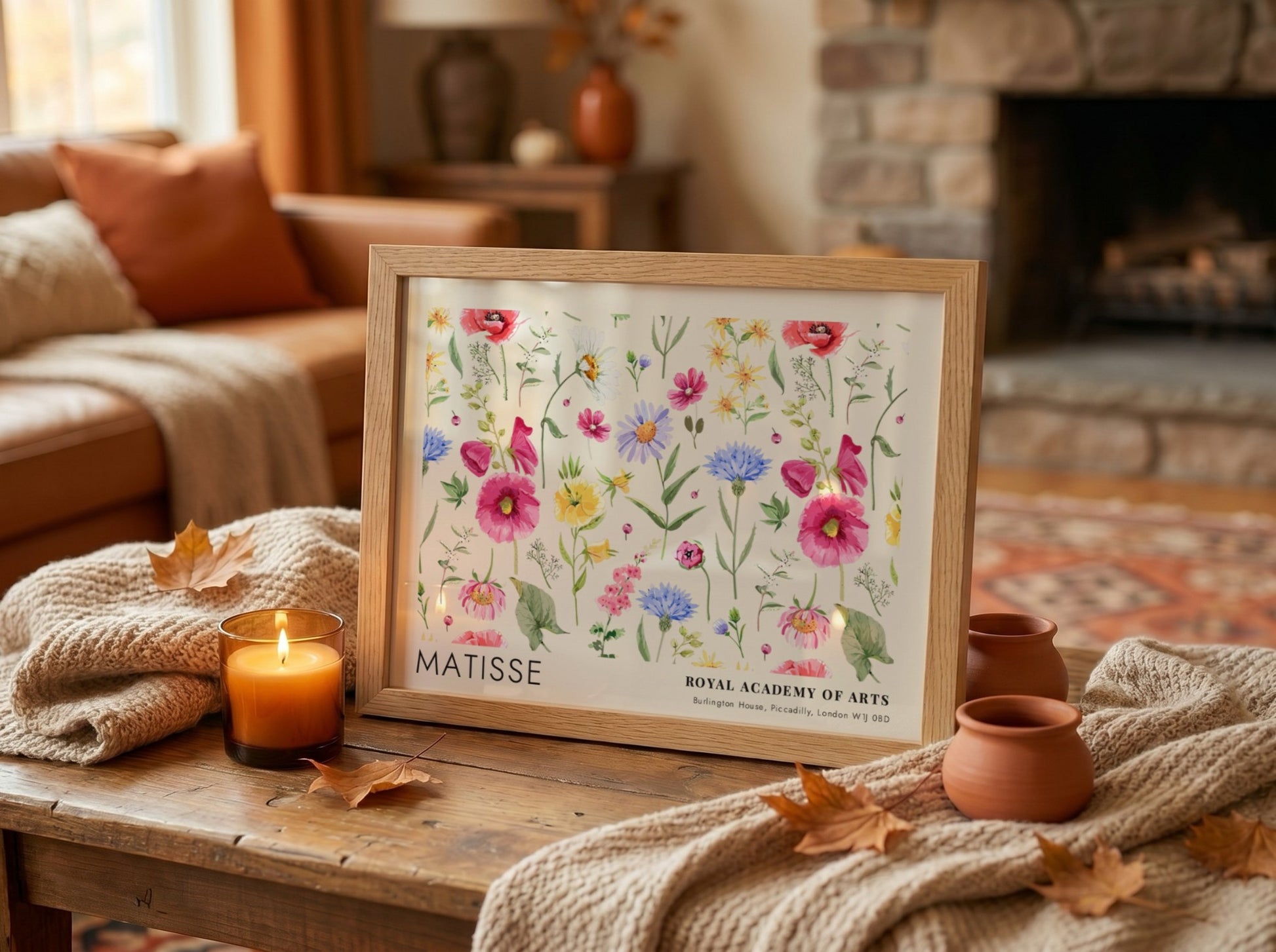 Scarlet Poppies at Midnight poster featuring vibrant flowers in soft colors, perfect for floral wall art