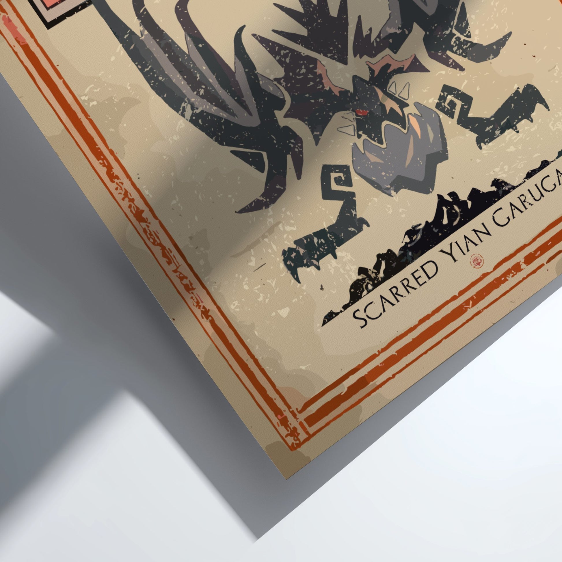 Scarred Yian Garuga Poster - Monster Hunter World: Iceborne Wall Art