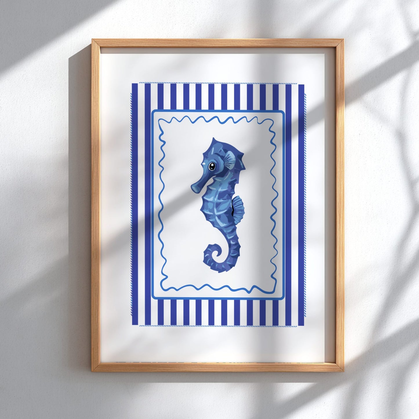 Sea Horse Poster - Mystical Ocean Creature Wall Art Print