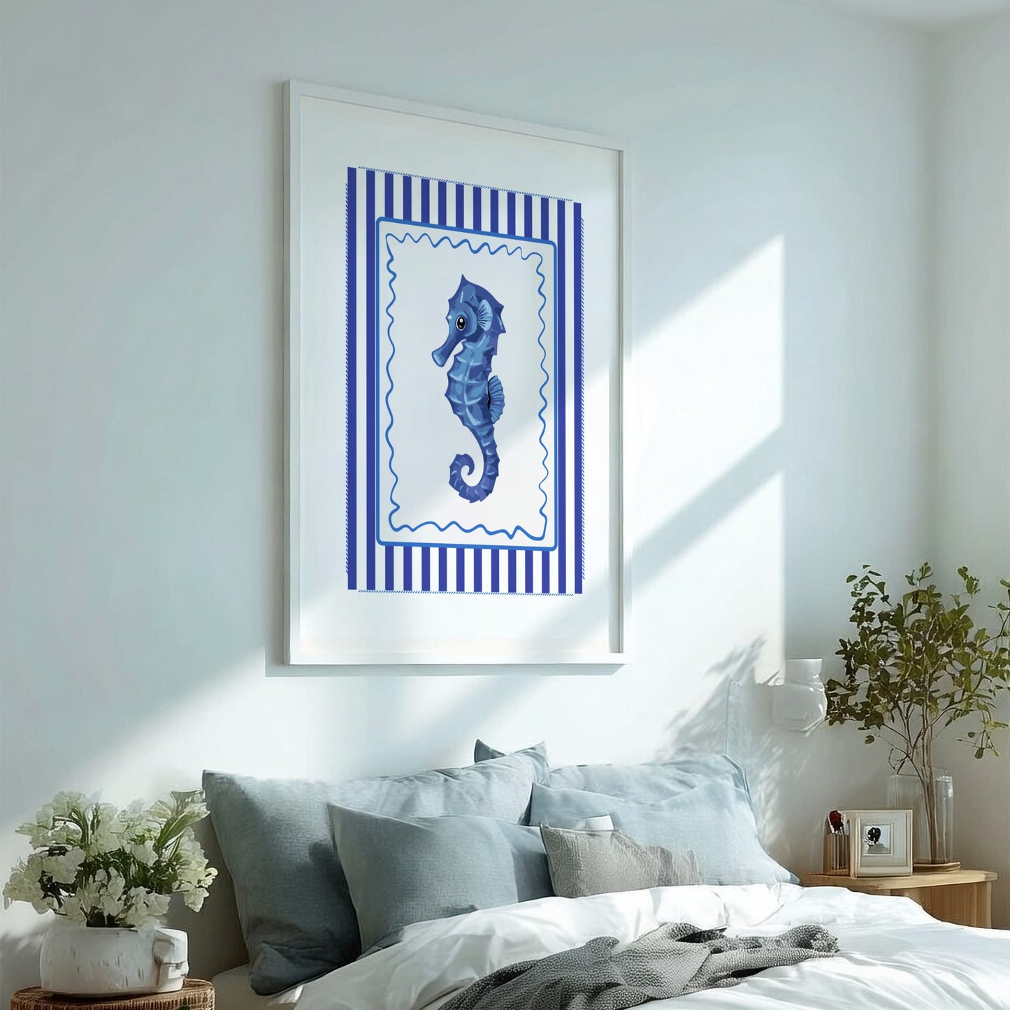 Sea Horse Poster - Mystical Ocean Creature Wall Art Print