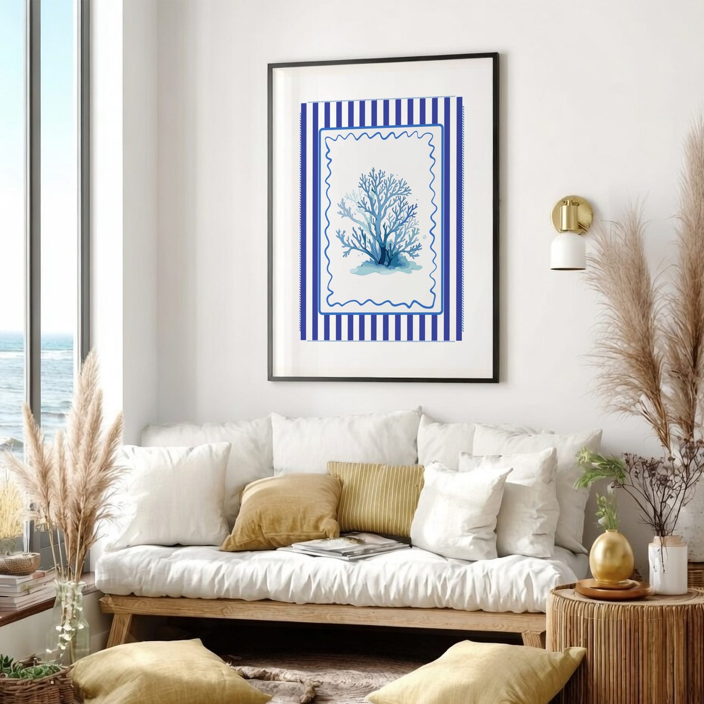 Sea Plant Poster - Underwater Ocean Foliage Wall Art Print