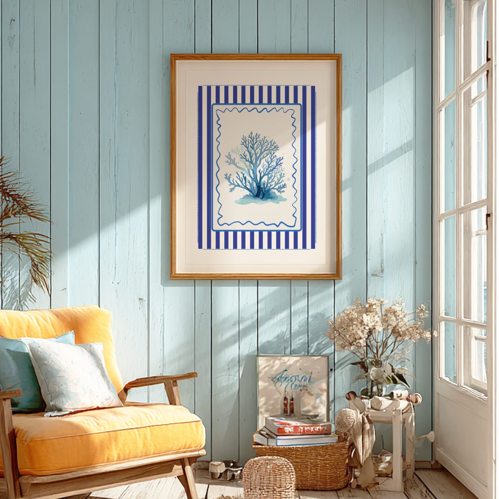 Sea Plant Poster - Underwater Ocean Foliage Wall Art Print