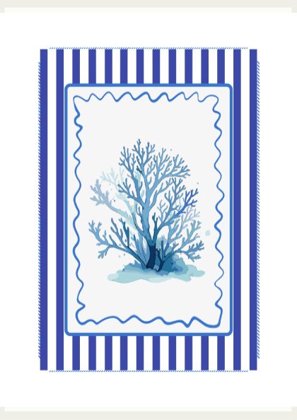 Sea Plant Poster - Underwater Ocean Foliage Wall Art Print
