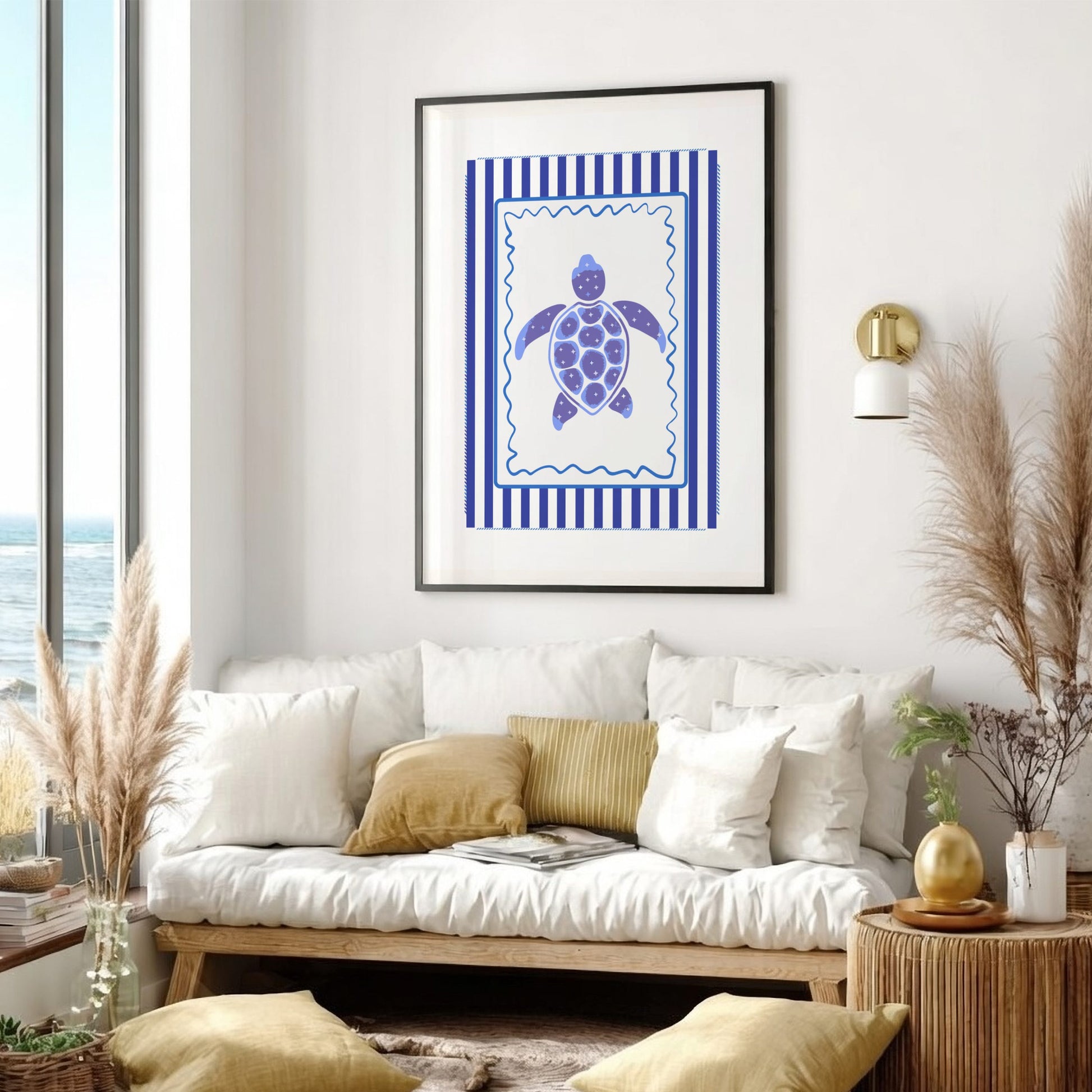 Sea Turtle Poster - Graceful Ocean Reptile Wall Art Print