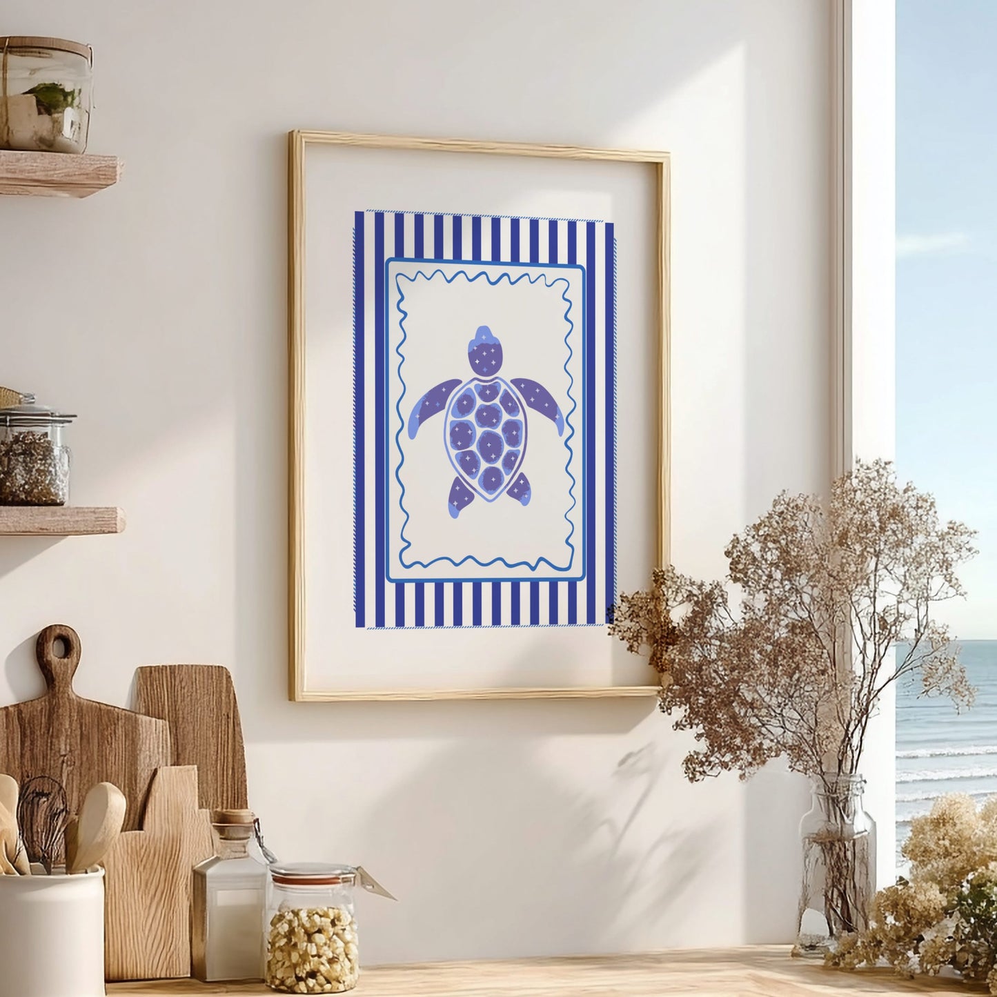 Sea Turtle Poster - Graceful Ocean Reptile Wall Art Print