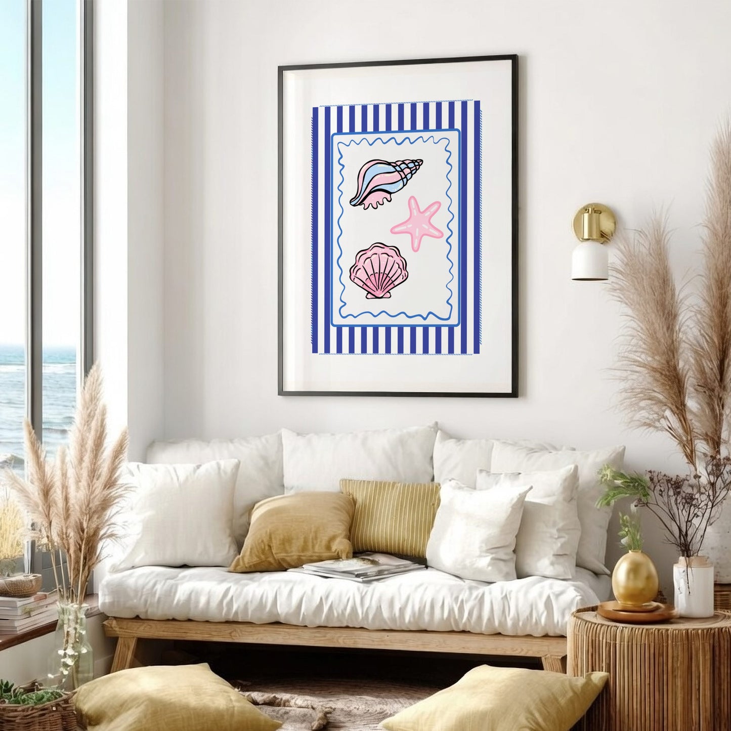 Shells Poster - Beautiful Beach Seashells Wall Art Print