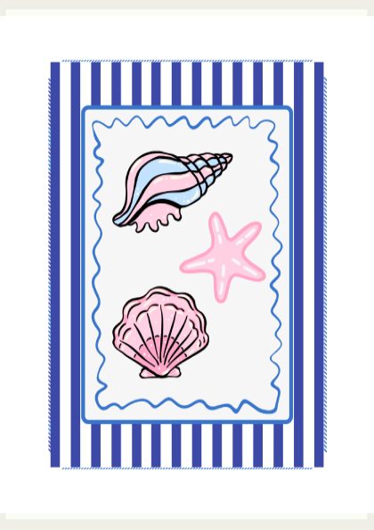 Shells Poster - Beautiful Beach Seashells Wall Art Print