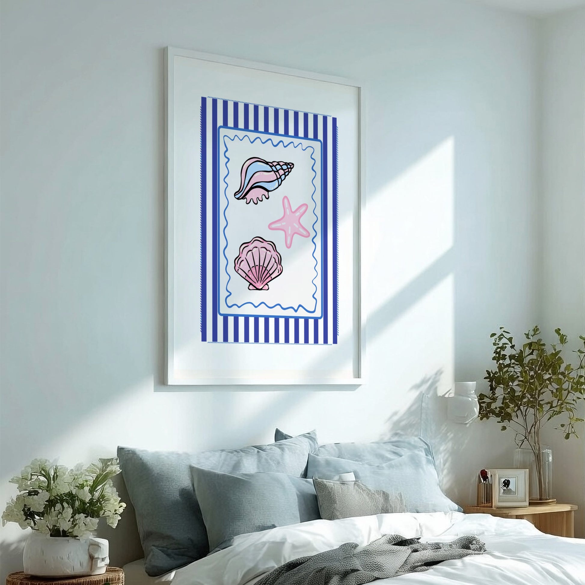 Shells Poster - Beautiful Beach Seashells Wall Art Print