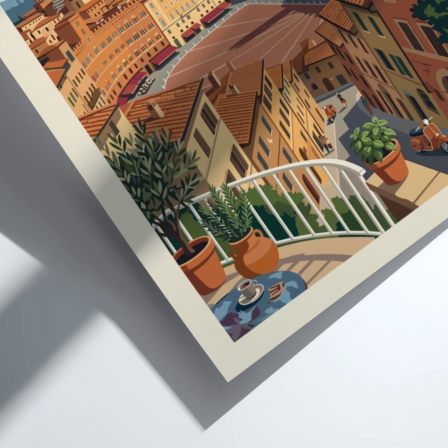Vintage travel poster of Siena, Italy, featuring iconic architecture and a retro art style.