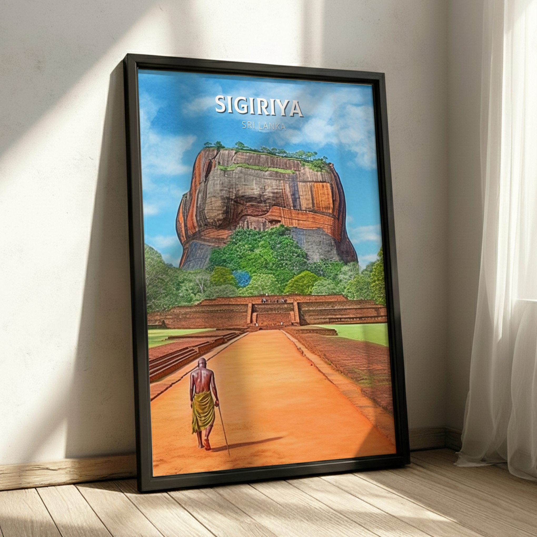 Asian SIGIRIYA PRINT - TRAVEL ARTWORK