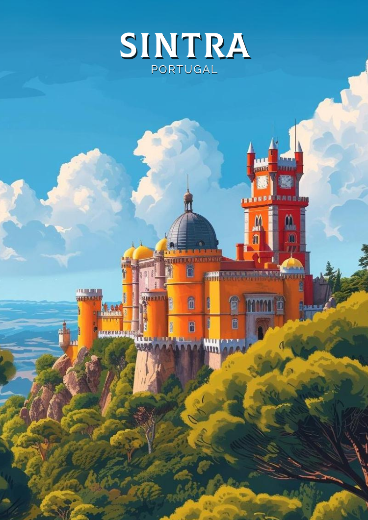 Europe SINTRA TRAVEL WALL ART - PORTUGAL POSTER