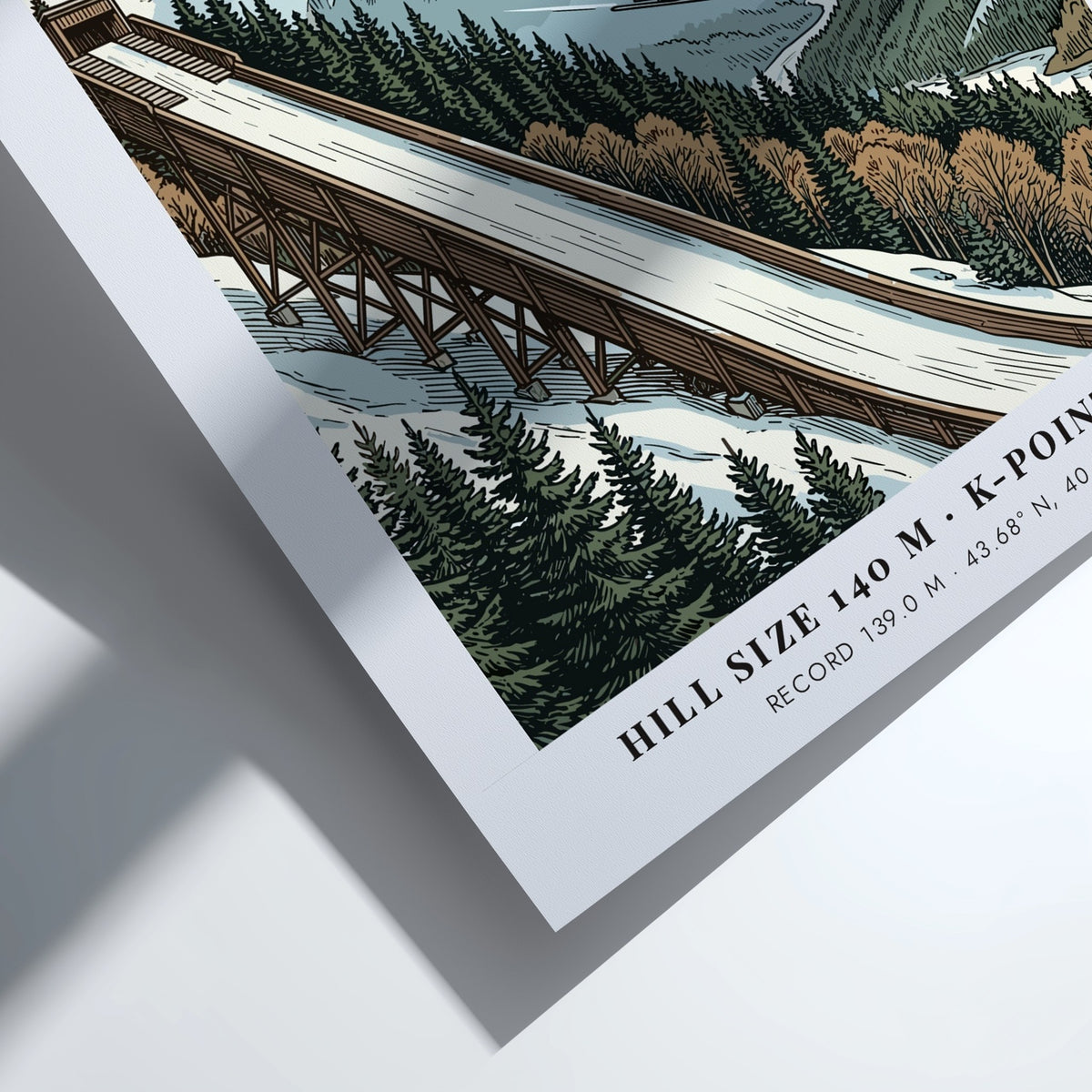 Poster of Sochi Russia featuring a ski jumper launching from a wooden ramp.