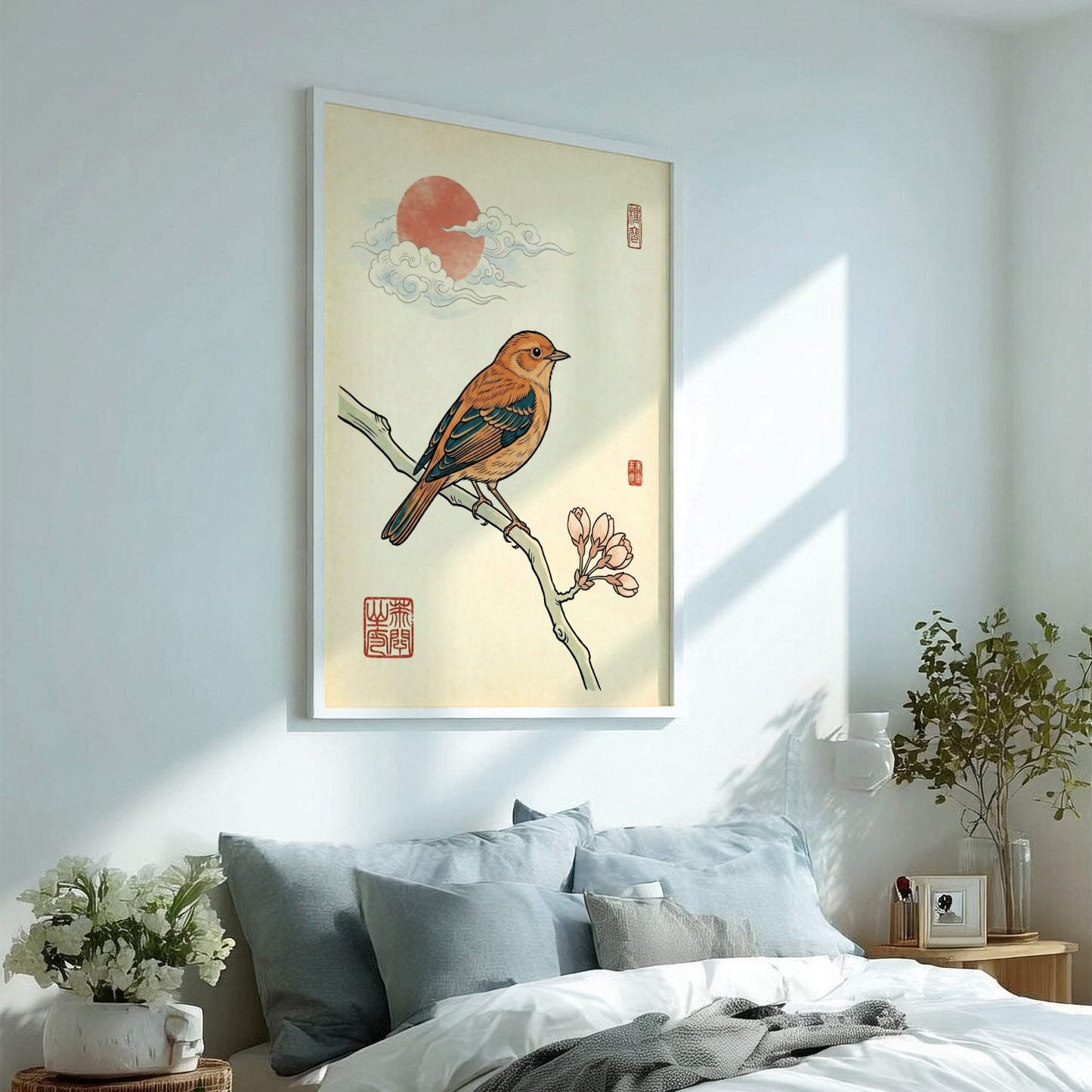 Songbird Poster - Japanese Art Style Wall Decor