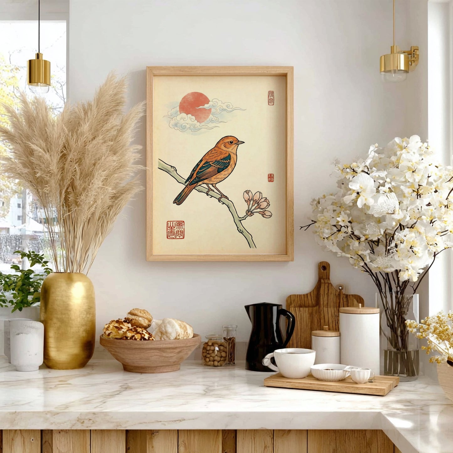 Songbird Poster - Japanese Art Style Wall Decor