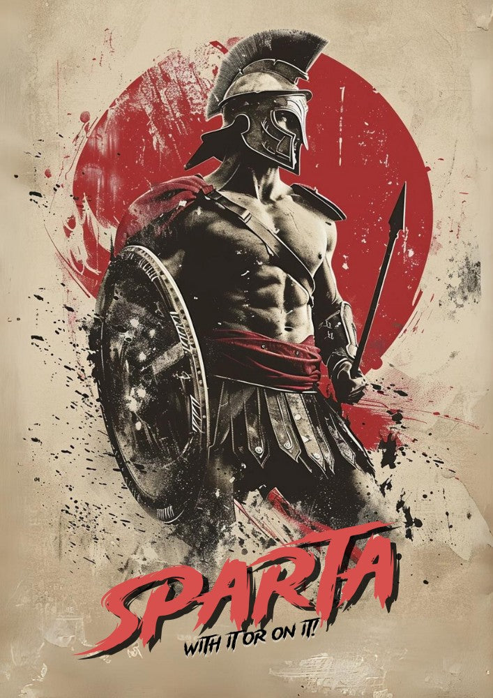 Spartan Warrior Code - Ancient Spartans Warrior Poster: Spartans Painting