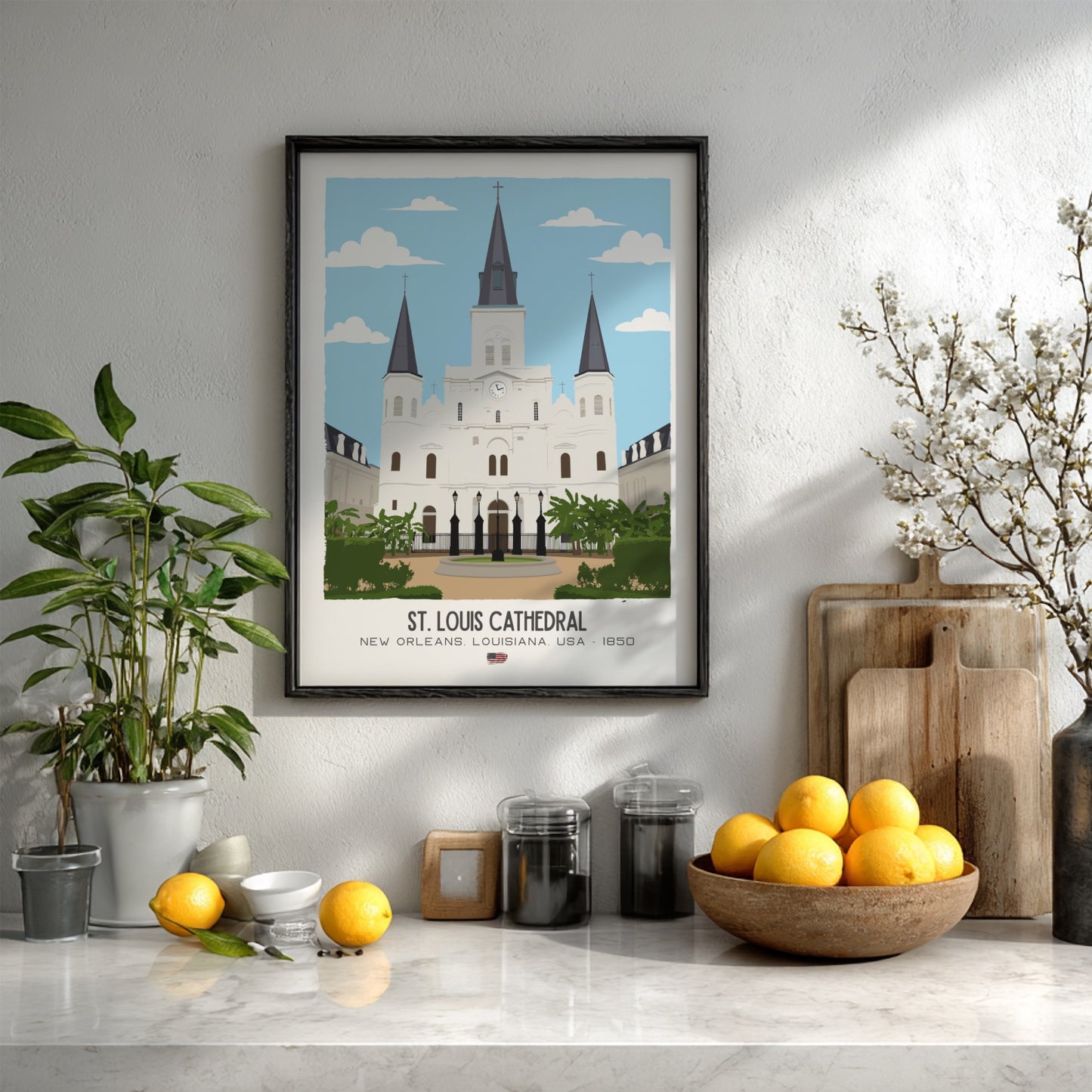St. Louis Cathedral New Orleans Art - The French Quarter Masterpiece Wall Print