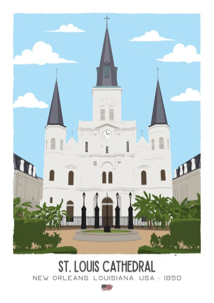 St. Louis Cathedral New Orleans Art - The French Quarter Masterpiece Wall Print