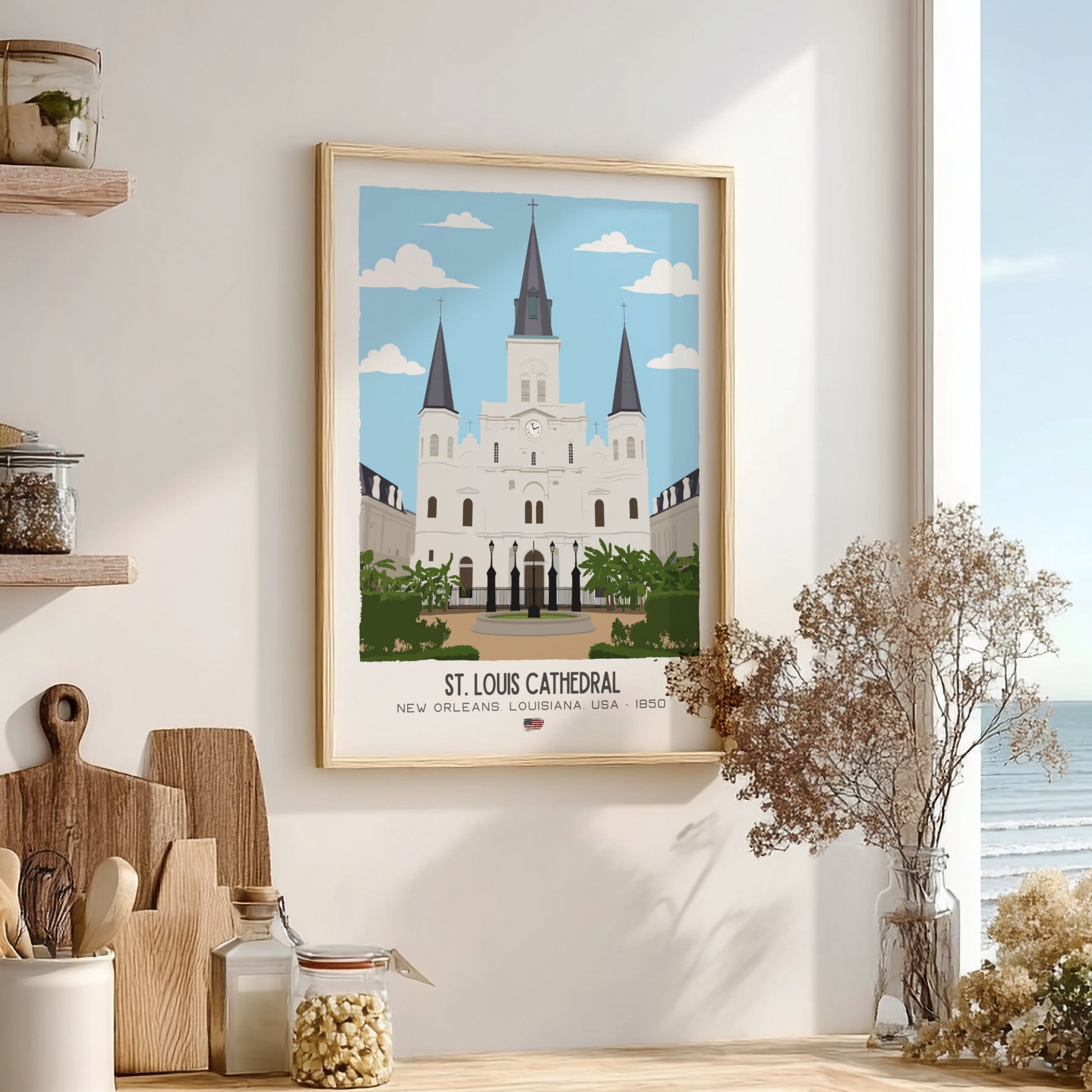 St. Louis Cathedral New Orleans Art - The French Quarter Masterpiece Wall Print