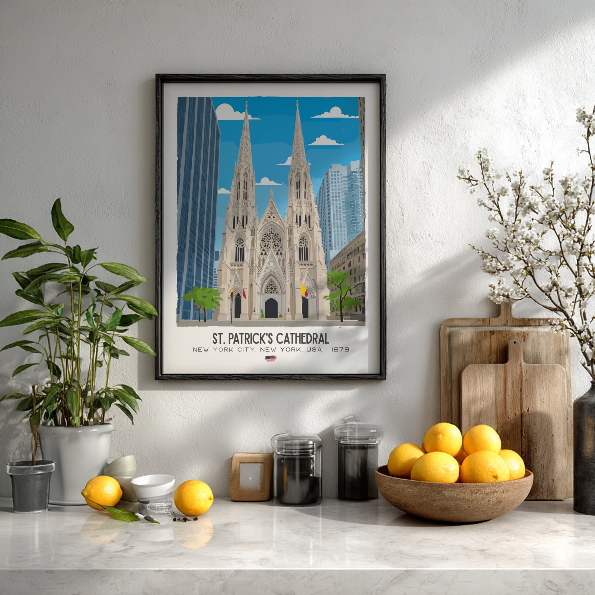 St. Patrick’s Cathedral NYC Art - The Fifth Avenue Masterpiece Wall Print