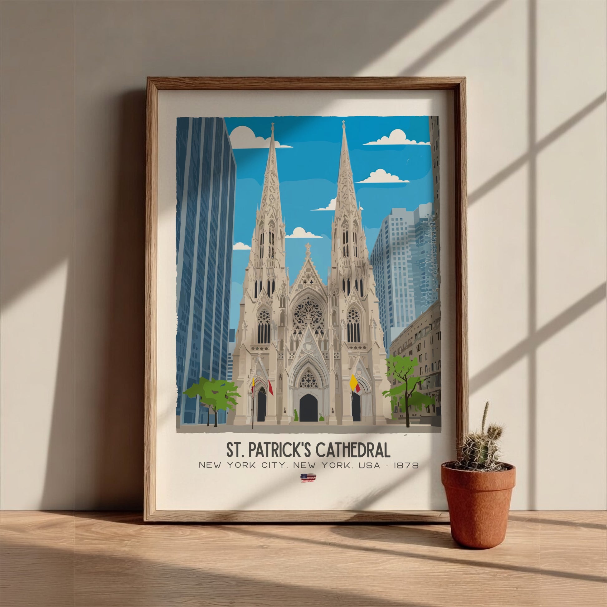 St. Patrick’s Cathedral NYC Art - The Fifth Avenue Masterpiece Wall Print