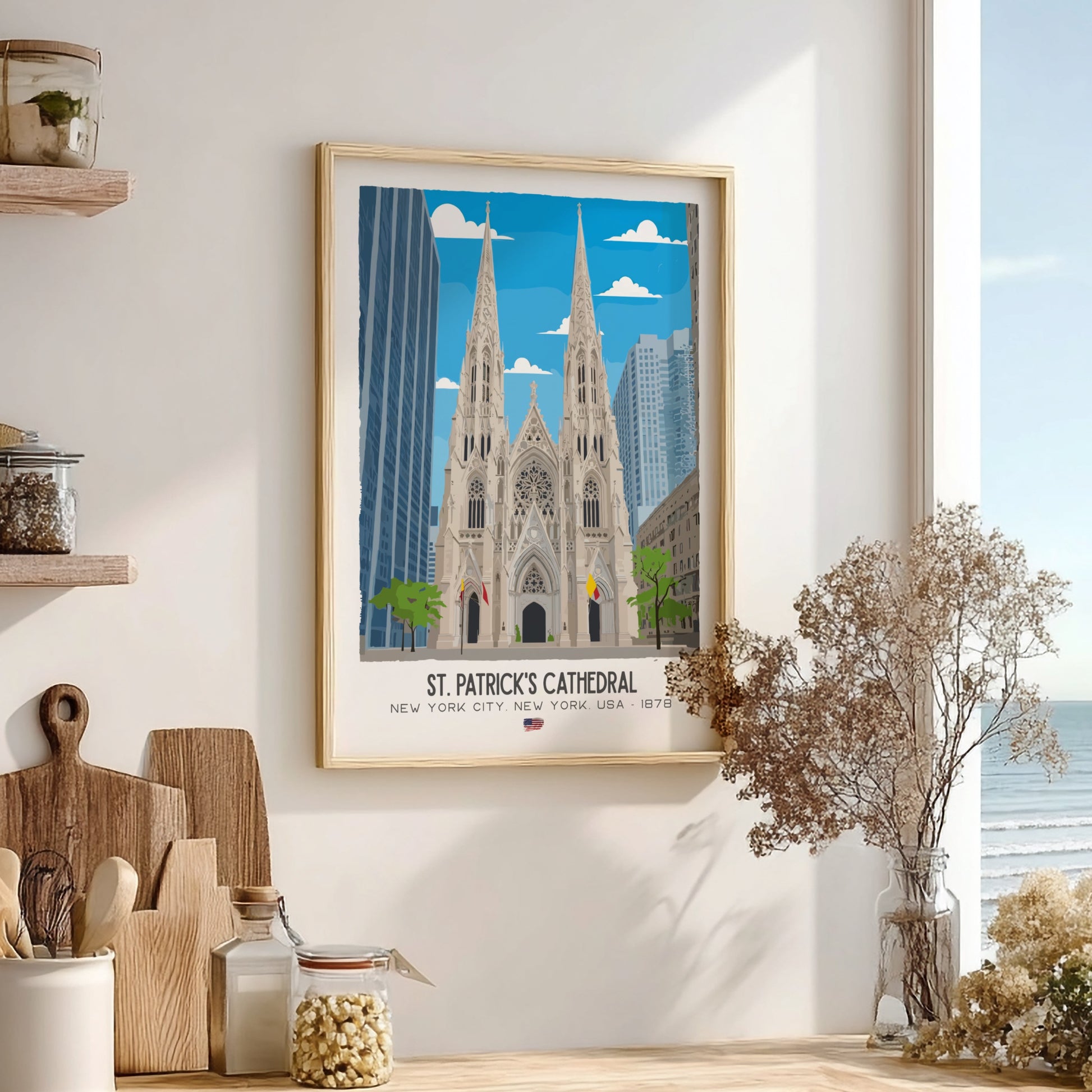 St. Patrick’s Cathedral NYC Art - The Fifth Avenue Masterpiece Wall Print