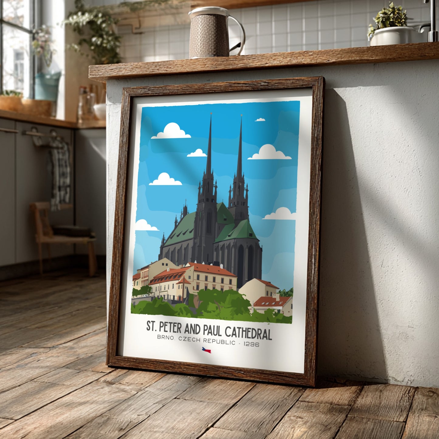 Saint Peter and Paul Cathedral Art - The Brno Petrov Masterpiece Wall Print