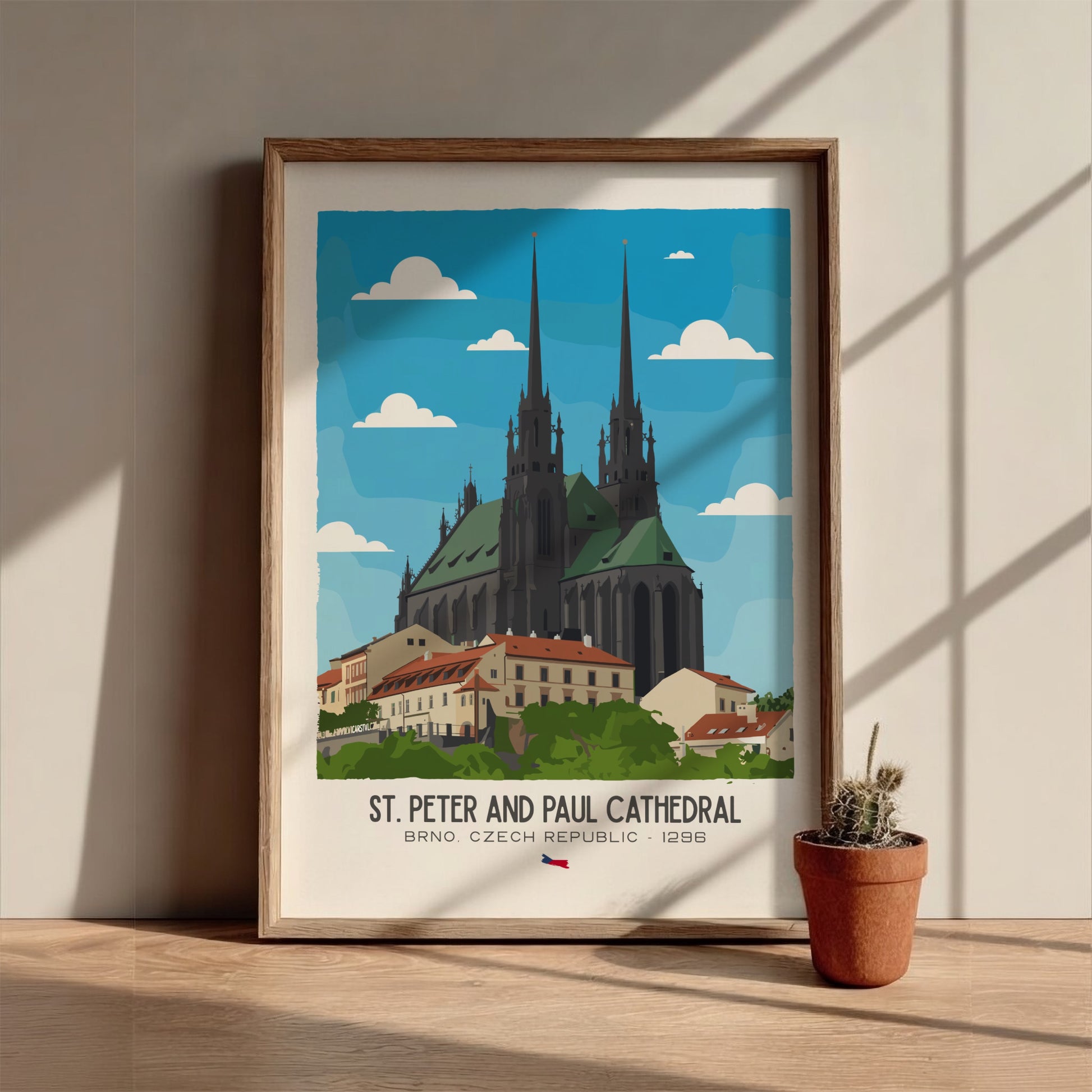 Saint Peter and Paul Cathedral Art - The Brno Petrov Masterpiece Wall Print