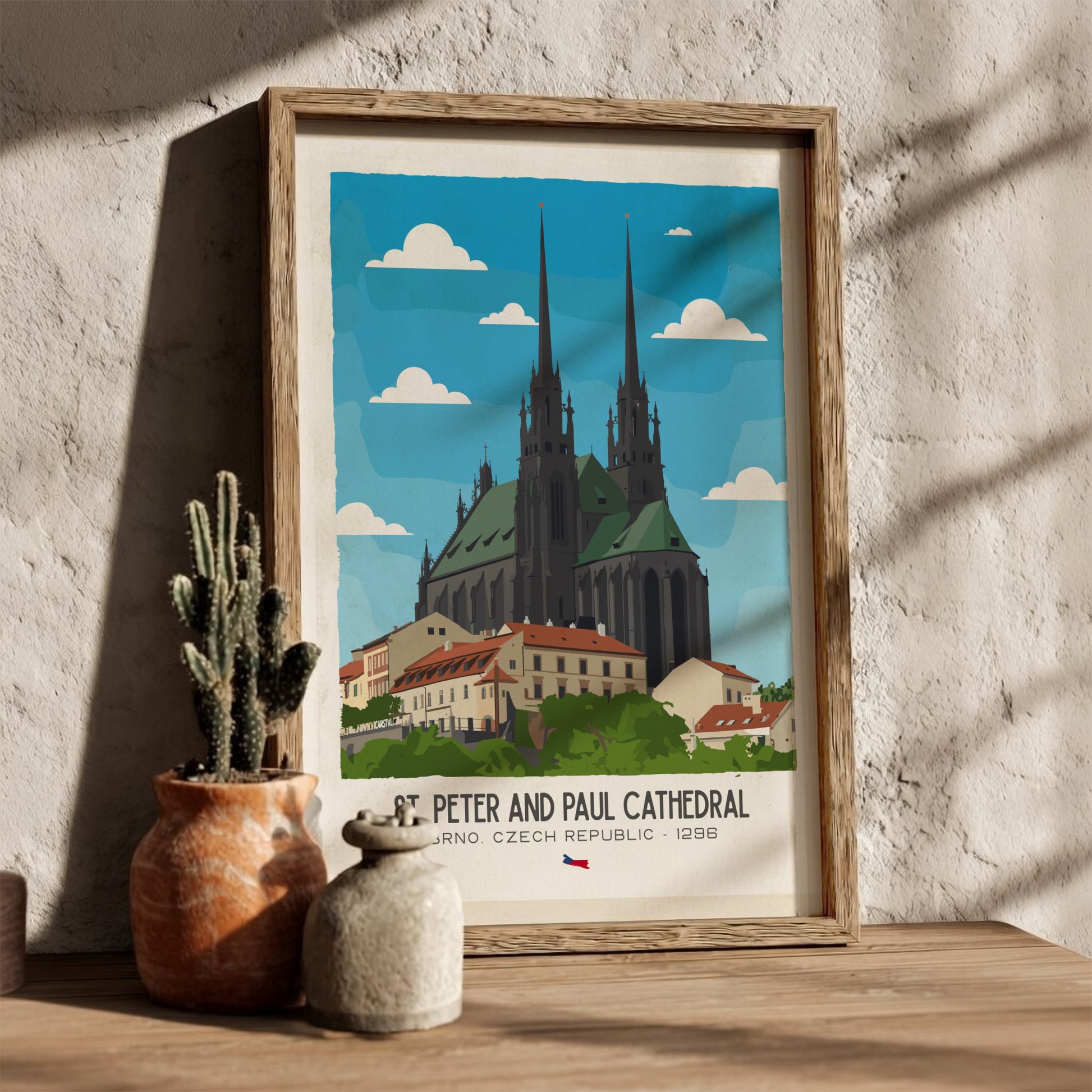 Saint Peter and Paul Cathedral Art - The Brno Petrov Masterpiece Wall Print