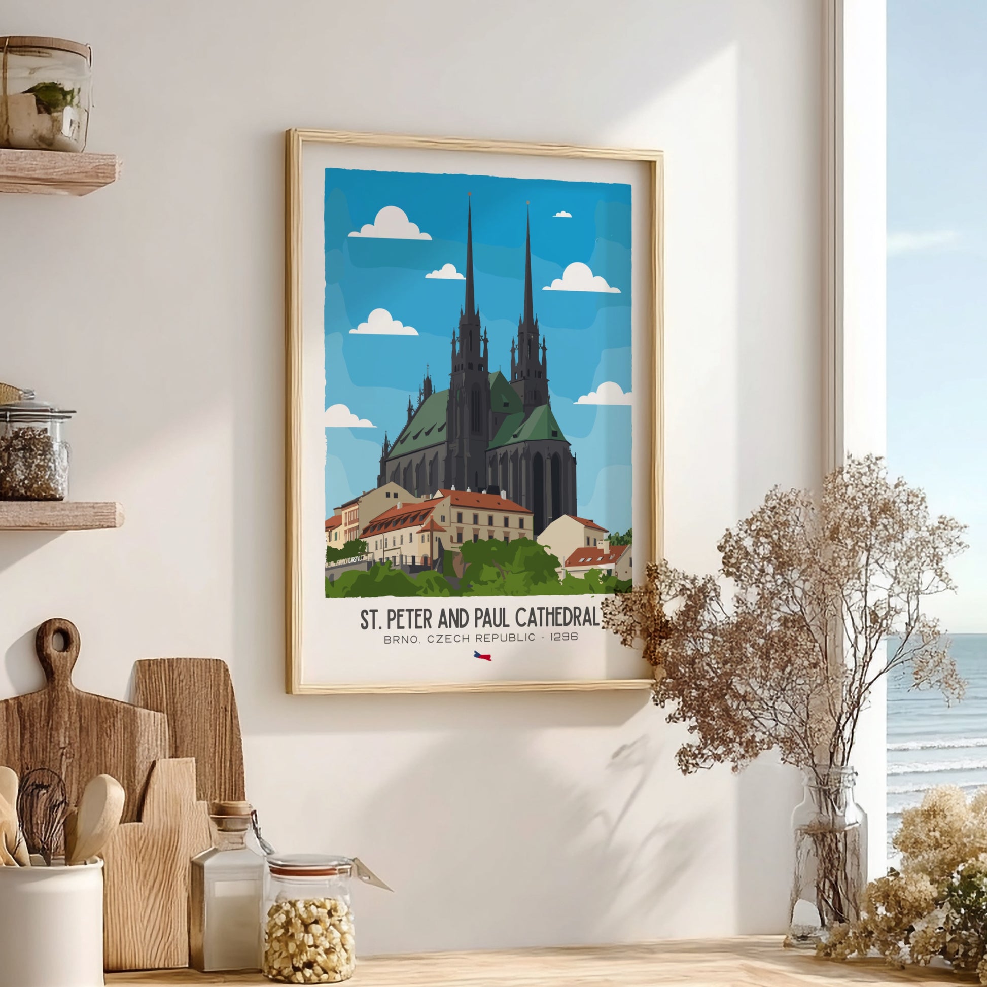 Saint Peter and Paul Cathedral Art - The Brno Petrov Masterpiece Wall Print